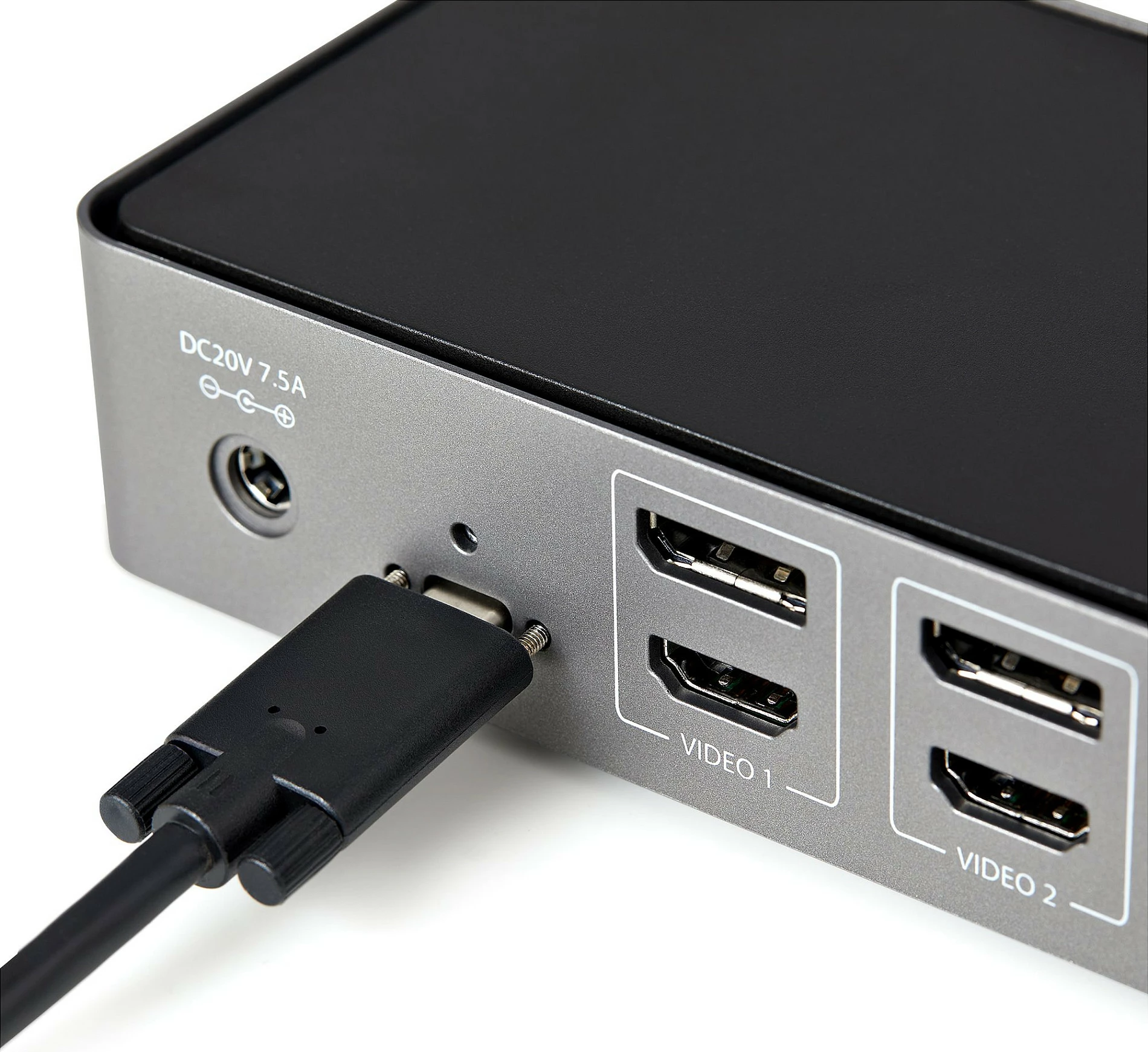 Docking station StarTech USB-C & USB-A Dock, Triple Monitor 4K 60Hz, 85W Power Delivery, 6x USB, GbE, e zezë/argjendtë