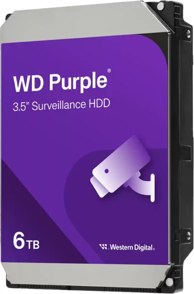 Hard disk WD Purple WD64PURZ 6TB 3.5" SATA 6Gb/s 5640RPM 256MB Purple