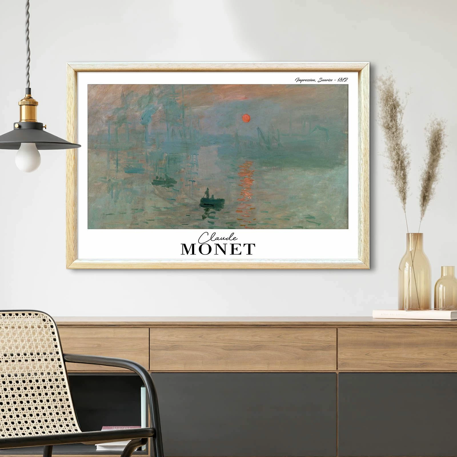 Pikturë dekorative me kornizë, Wallity, 4262AHSMONET-008