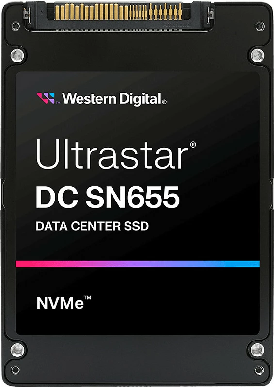 SSD interne Western Digital Ultrastar DC SN655, 30.72TB, U.3, NVMe PCIe 4.0, 2.5", e zezë