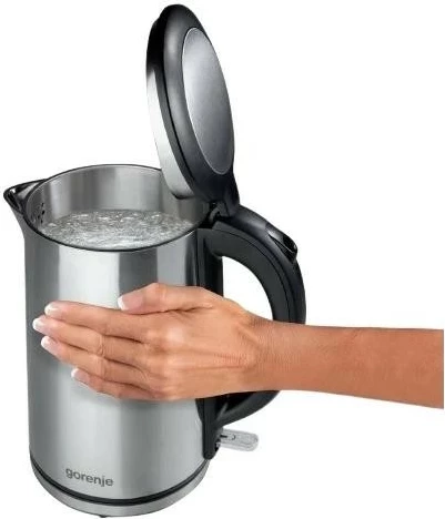 Çajnik elektrik Gorenje K15DWS, 1.5L, inox, argjendtë