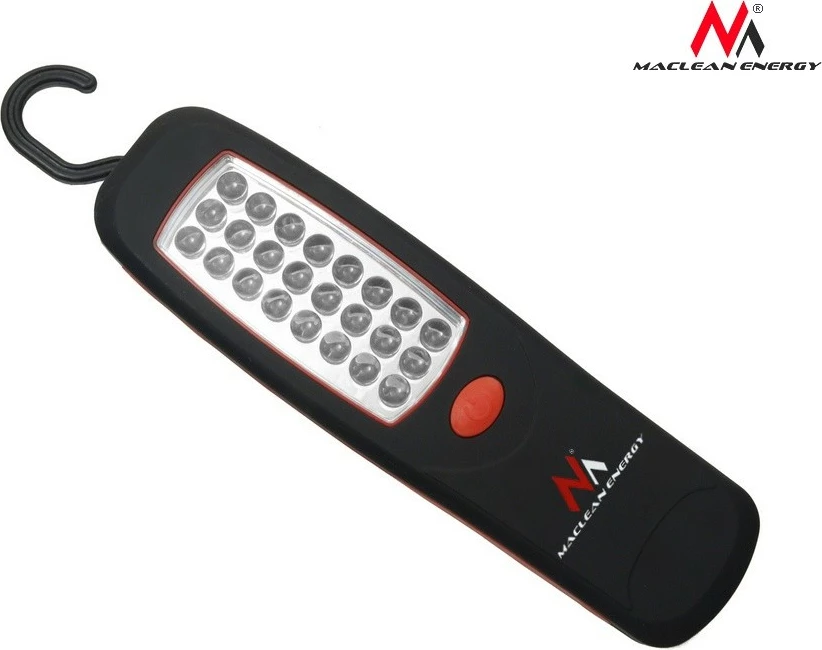 Llampë pune Maclean MCE03, 24 LED, magnet + grep, 3xAAA, 16 cm, zi/kuqe