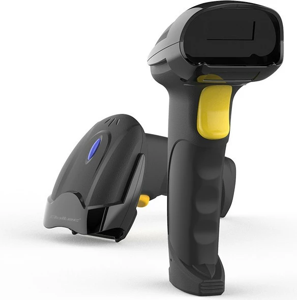 Lexues barkodesh pa tela Qoltec 50856, 1D/2D, 2.4GHz, zi/verdhë