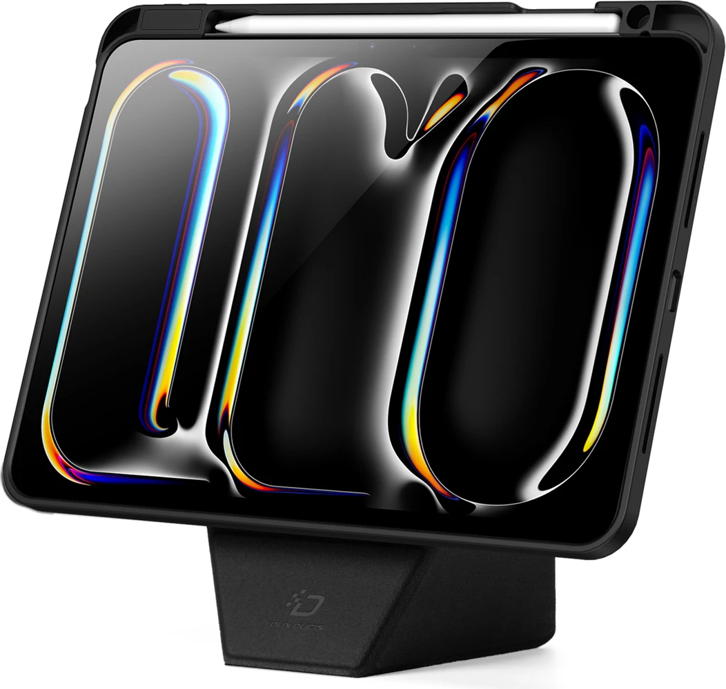 Mbështjellës Dux Ducis Vers për iPad Pro 11\" (2024/2025), me stendë, mbajtës Apple Pencil, auto wake/sleep, i zi