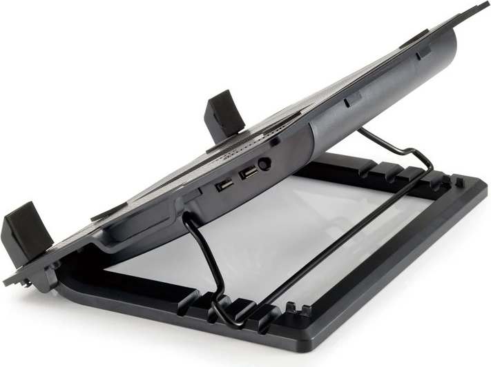 Mbajtëse ftohëse laptopi Conceptronic 1-Fan, USB-A 2.0, deri 17 inç, e zezë 4