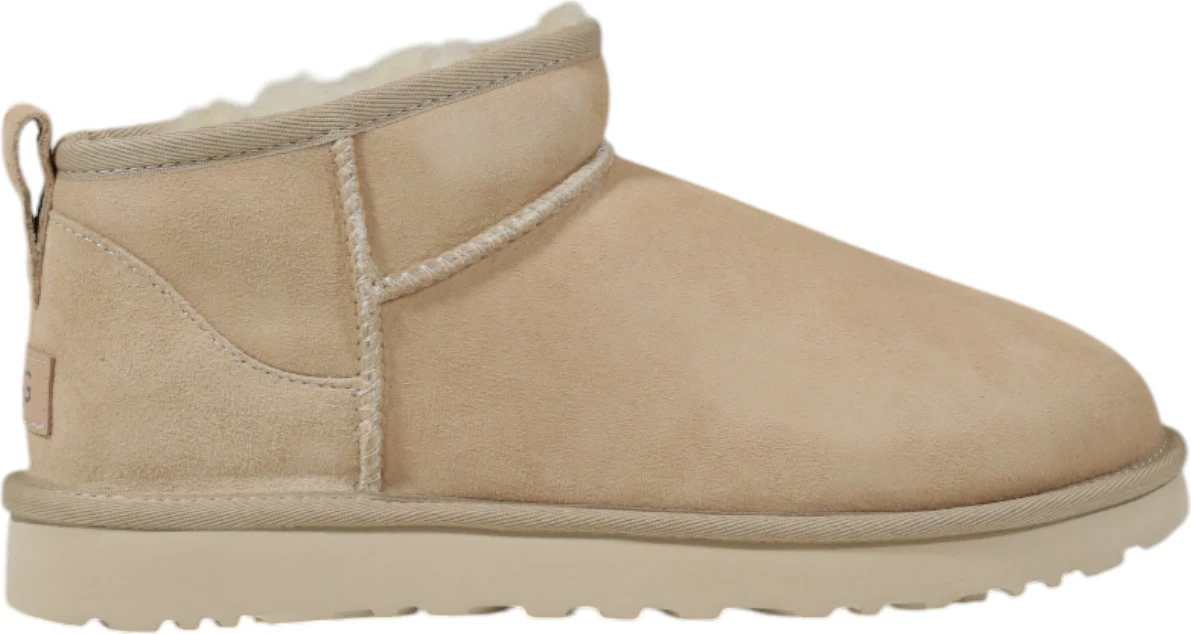 Çizme për femra UGG Classic Ultra Mini 1116109, bezhë e çelët