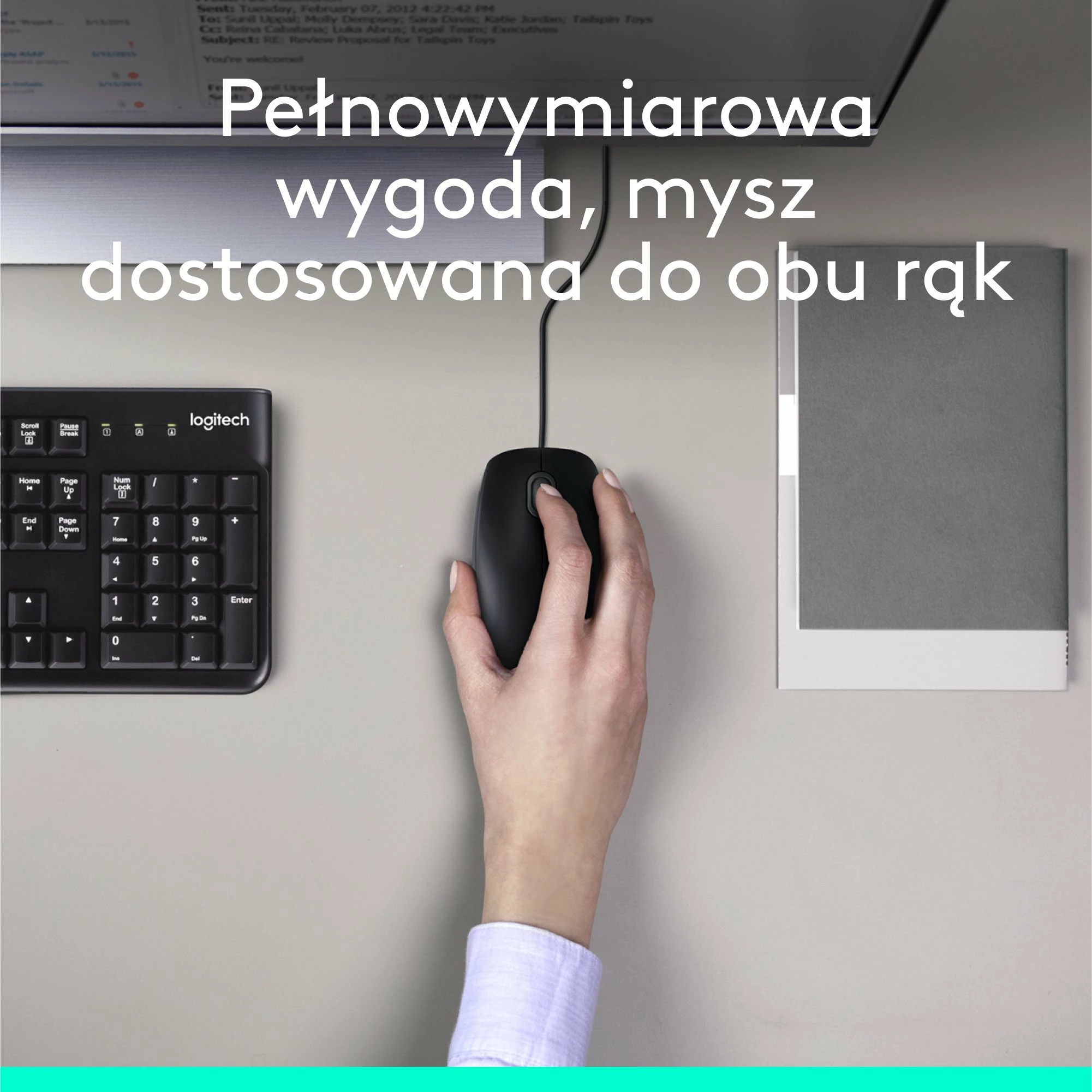 Set tastierë + maus Logitech MK120 920-002563 USB, i zi