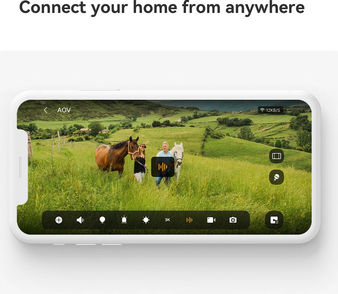 Kamerë sigurie IP Imou AOV PT 5MP, 4G LTE, Wi‑Fi, me panel solar, e jashtme, e bardhë
