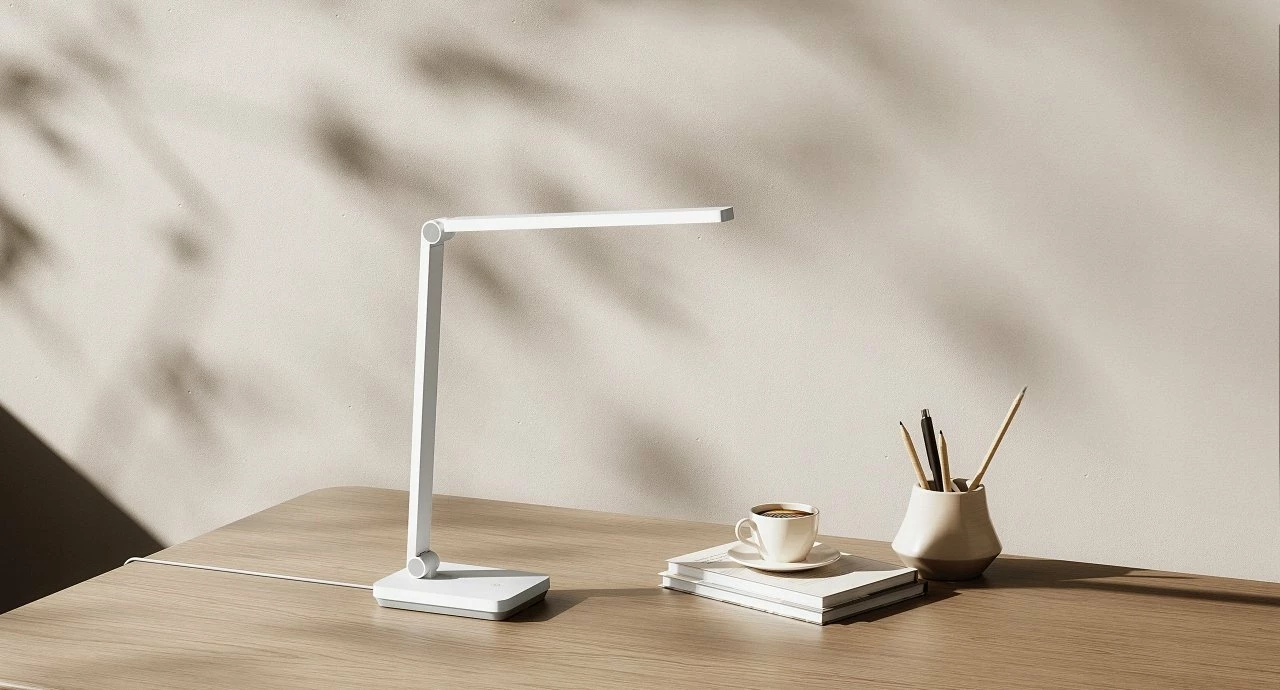 Lampë tavoline Xiaomi Desk Lamp Lite BHR8955EU, 7.5W, 3900K, CRI Ra90, 3 nivele ndriçimi, e palosshme, e bardhë