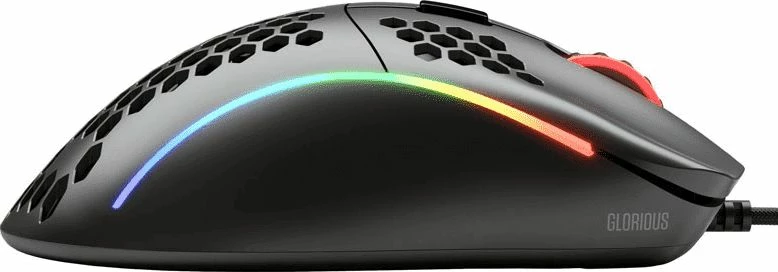 Maus Glorious Model D GD-BLACK, 12000 DPI, USB me kabllo, RGB, e zezë