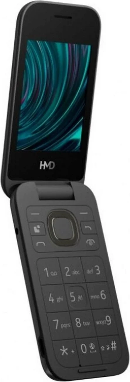 Celular HMD 2660 Flip TA-1711, Dual SIM, 128MB, 64MB RAM, e zezë