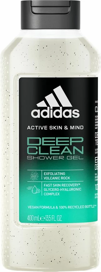 Xhel për dush për meshkuj Adidas Active Skin & Mind Deep Clean, 400ml