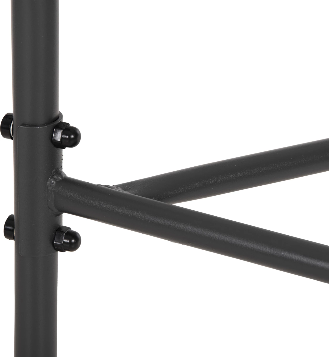 Tavolinë gjysmë rrethore LIMA FH5967.01 metalike, ngjyrë gri, me sipërfaqe xhami 70x40x64.5H cm