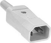 Steker rryme Bachmann Kaltgerätestecker Typ 749 70C, gri