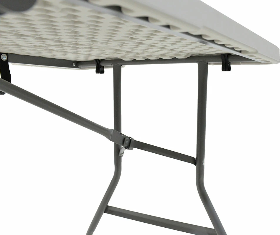 Tavolinë profesionale për catering, palosëse, granit e bardhë, 183x76x74