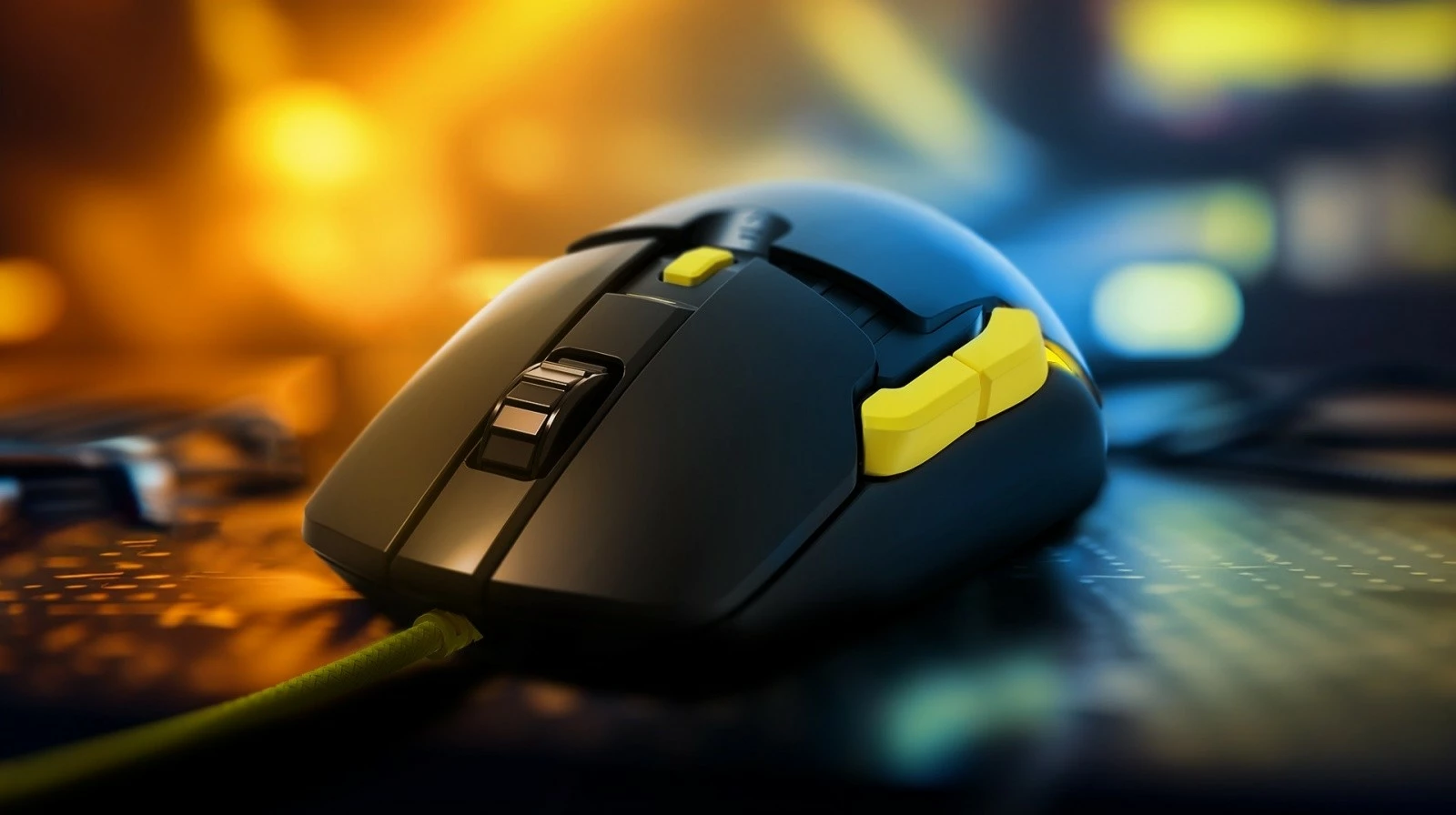 Maus gaming optik MODECOM Volcano Jager 12000 DPI, 7 butona, RGB, me kabllo USB, i zi