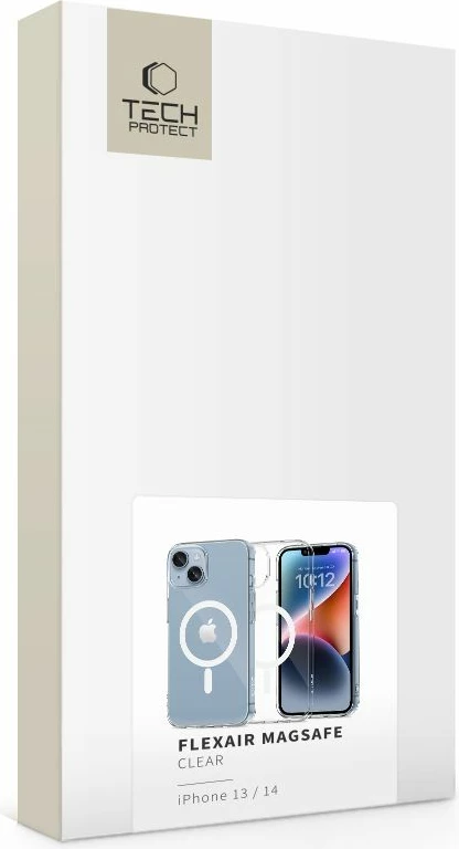 Mbështjellës Tech-Protect FlexAir MagSafe për iPhone 13/14, Transparent