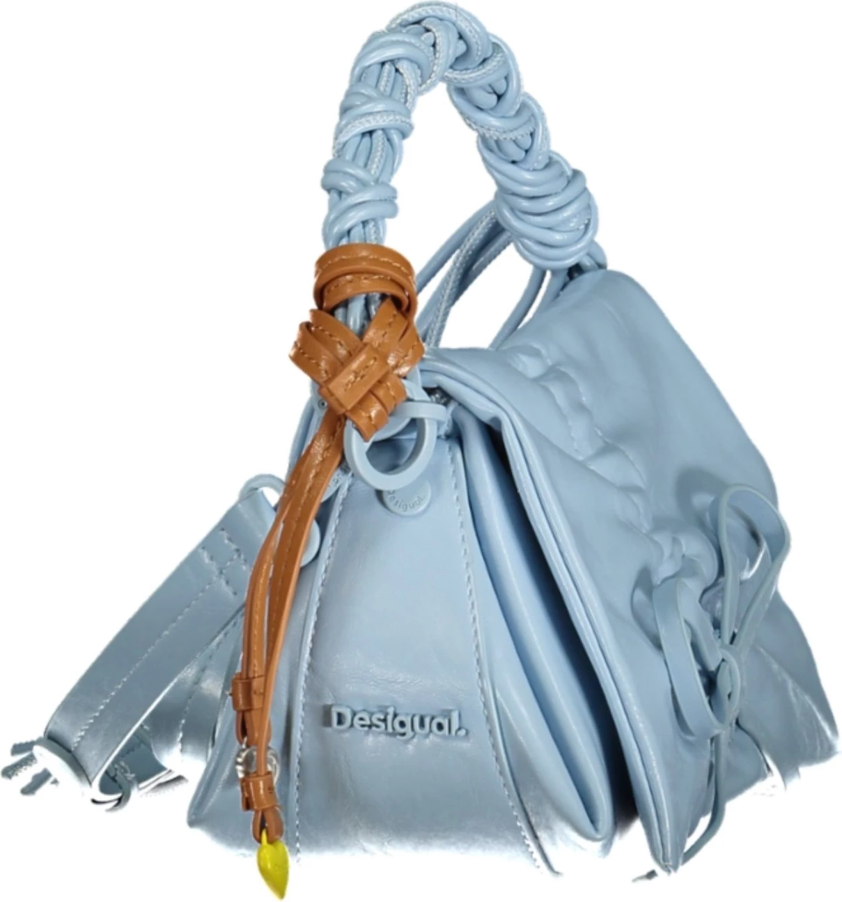 Çantë femra Desigual Rodio Naron Mini Flap, kaltër e çelët