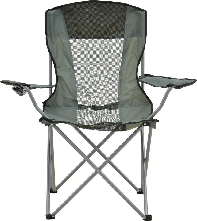 Karrige palosëse për plazh e kamping, metal, pëlhurë e papërshkueshme nga uji, ngjyrë gri, 55x55x95cm