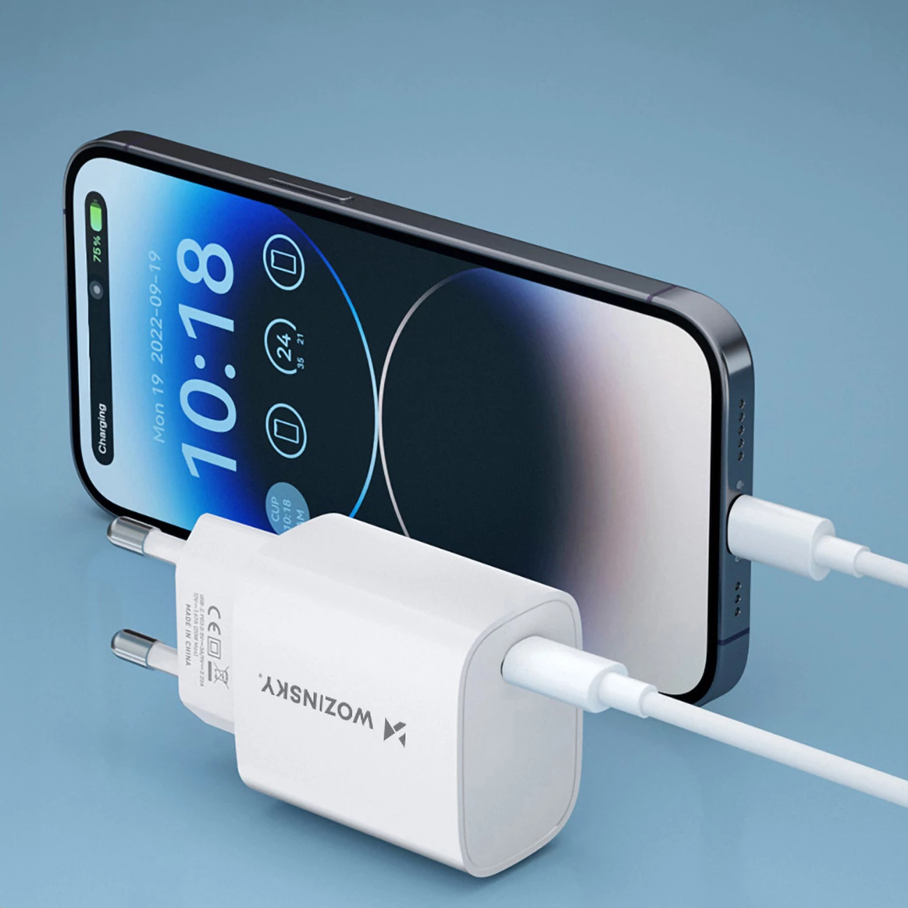 Karikues muri Wozinsky WGWCCW, 20W, USB-C, i bardhë