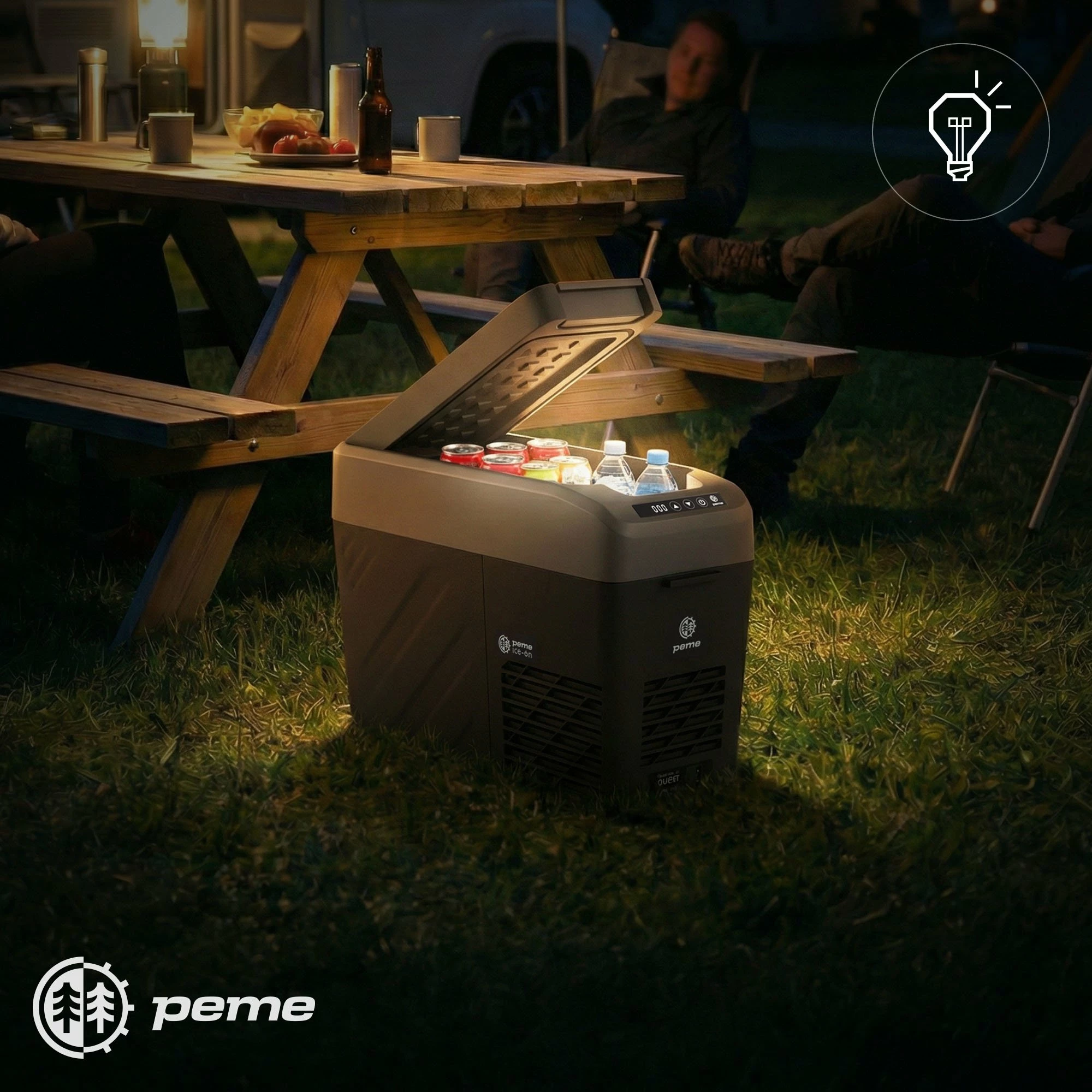 Frigorifer kamping me kompresor Peme Quest 14 14.6 L, -20°C, i zi