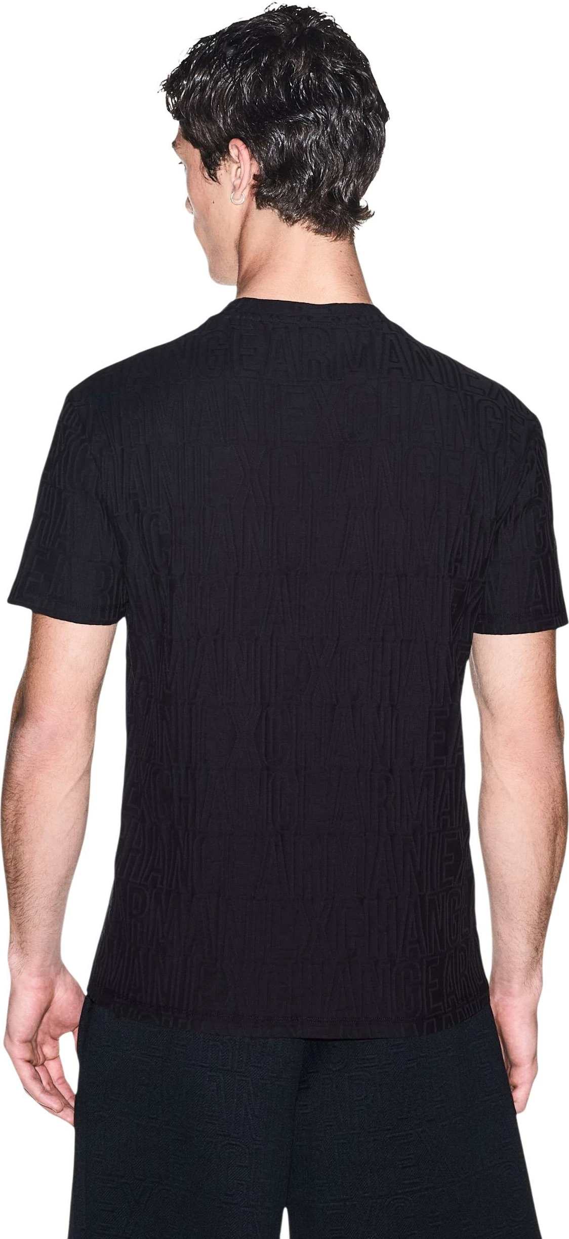 Maicë për meshkuj Armani Exchange XM003073 AF10337, e zezë [Madhësia: L]