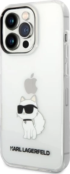 Mbështjellës iPhone Karl Lagerfeld KLHCP14XHNCHTCT, Choupette, për iPhone 14 Pro Max 6.7", Transparent