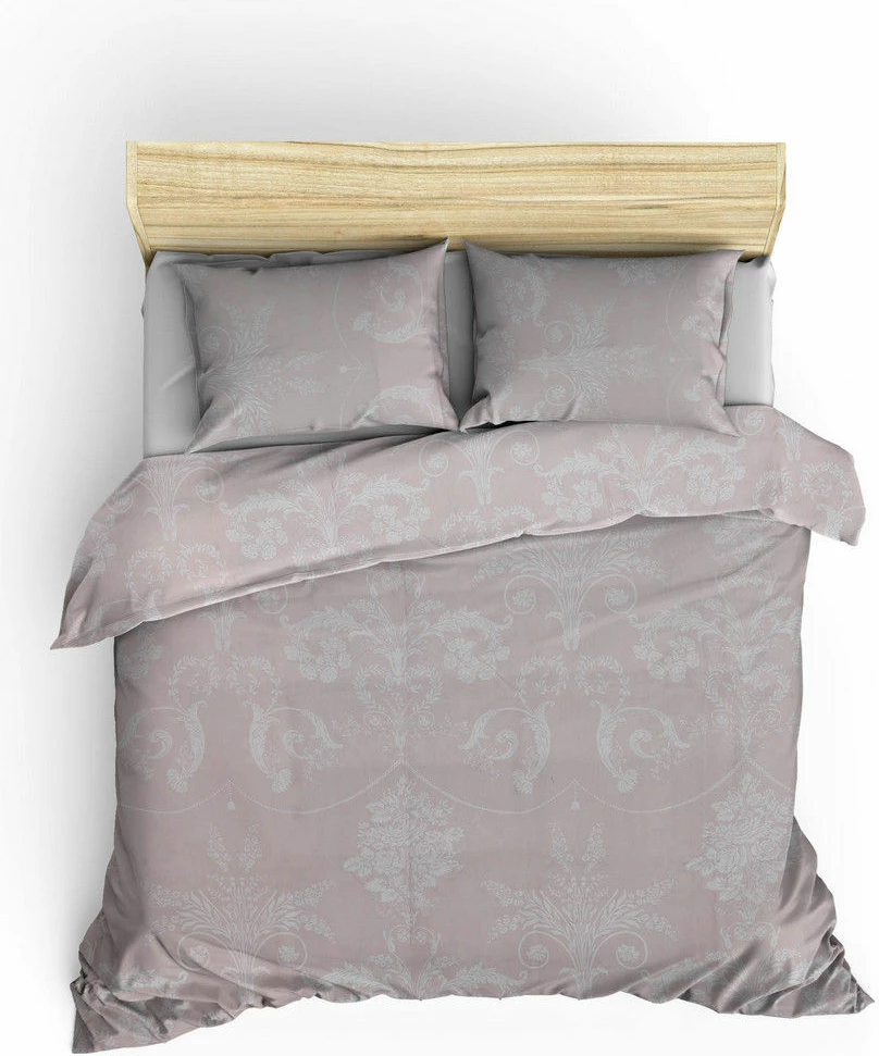 Set mbulesë për jorgan, king size, L'essentiel, ngjyrë mink dhe e bardhë