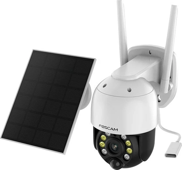 Kamerë IP FOSCAM B4, wireless, me panel diellor, e bardhë