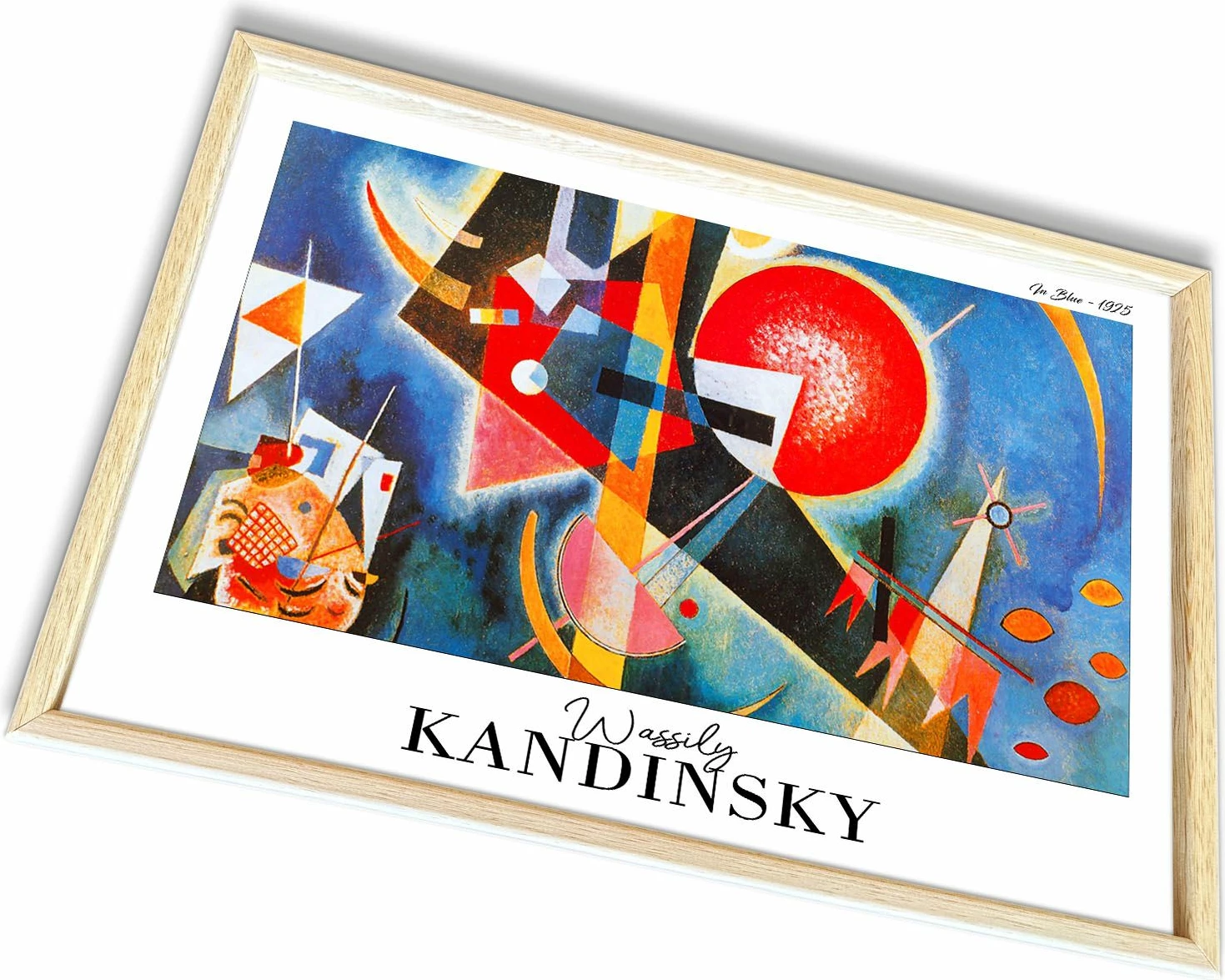 Pikturë dekorative me kornizë Wallity, 4262AHSKANDINSKY-015, shumëngjyrëshe, 42x62cm