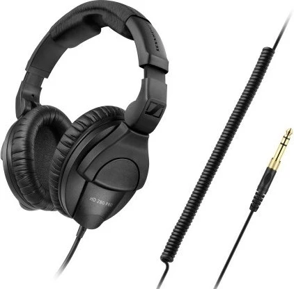 Kufje Sennheiser HD 280 PRO, të mbyllura, për studio, me kabllo 3m, të zeza