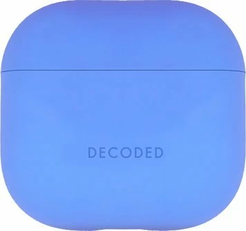 Mbështjellës silikoni mbrojtës Decoded Silicone Aircase për AirPods 4, 1mm, drop 1.2m, wireless charging, blu