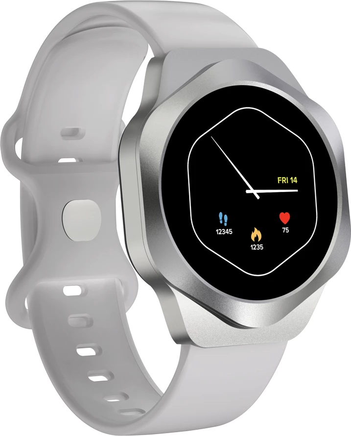 Smartwatch CANYON Hexagon SW-88 1.43" AMOLED BT-Call, set me 2 rripa, argjendtë