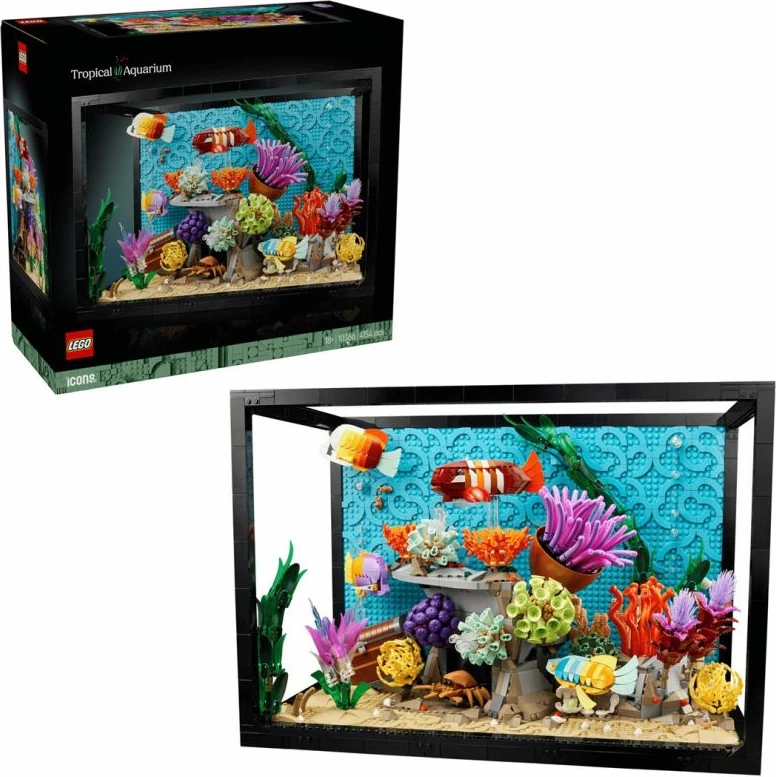 Set ndërtimi LEGO për të rritur, Icons Tropical Aquarium