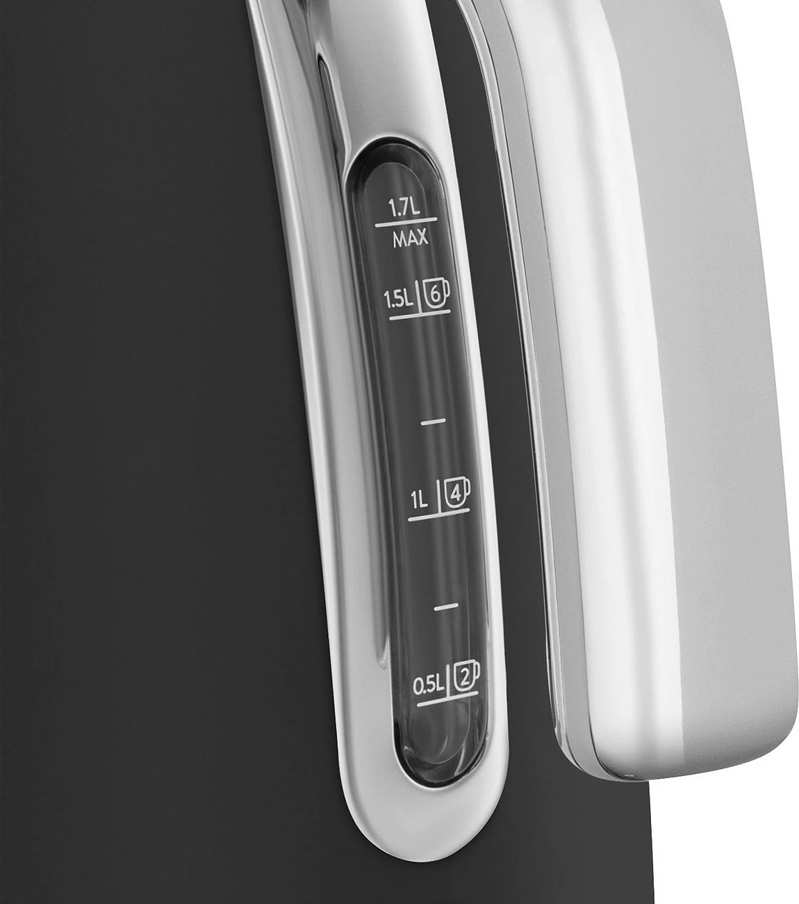 Ibrik elektrik SMEG KLF03BLMEU, 1.7L, 2400W, e zezë mat