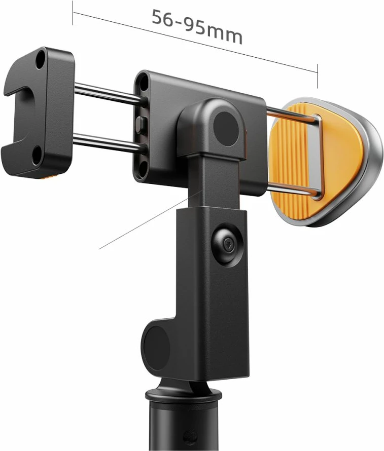 Selfie stick me tripod Tech-Protect L08S me telekomandë Bluetooth, deri 141cm, e zezë