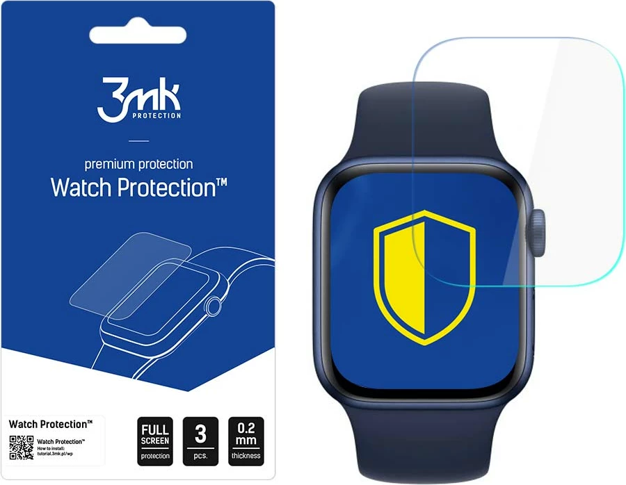 Mbrojtës ekrani për Apple Watch 6 40mm, 3mk Protection Watch Protection ARC+, set 3 copë