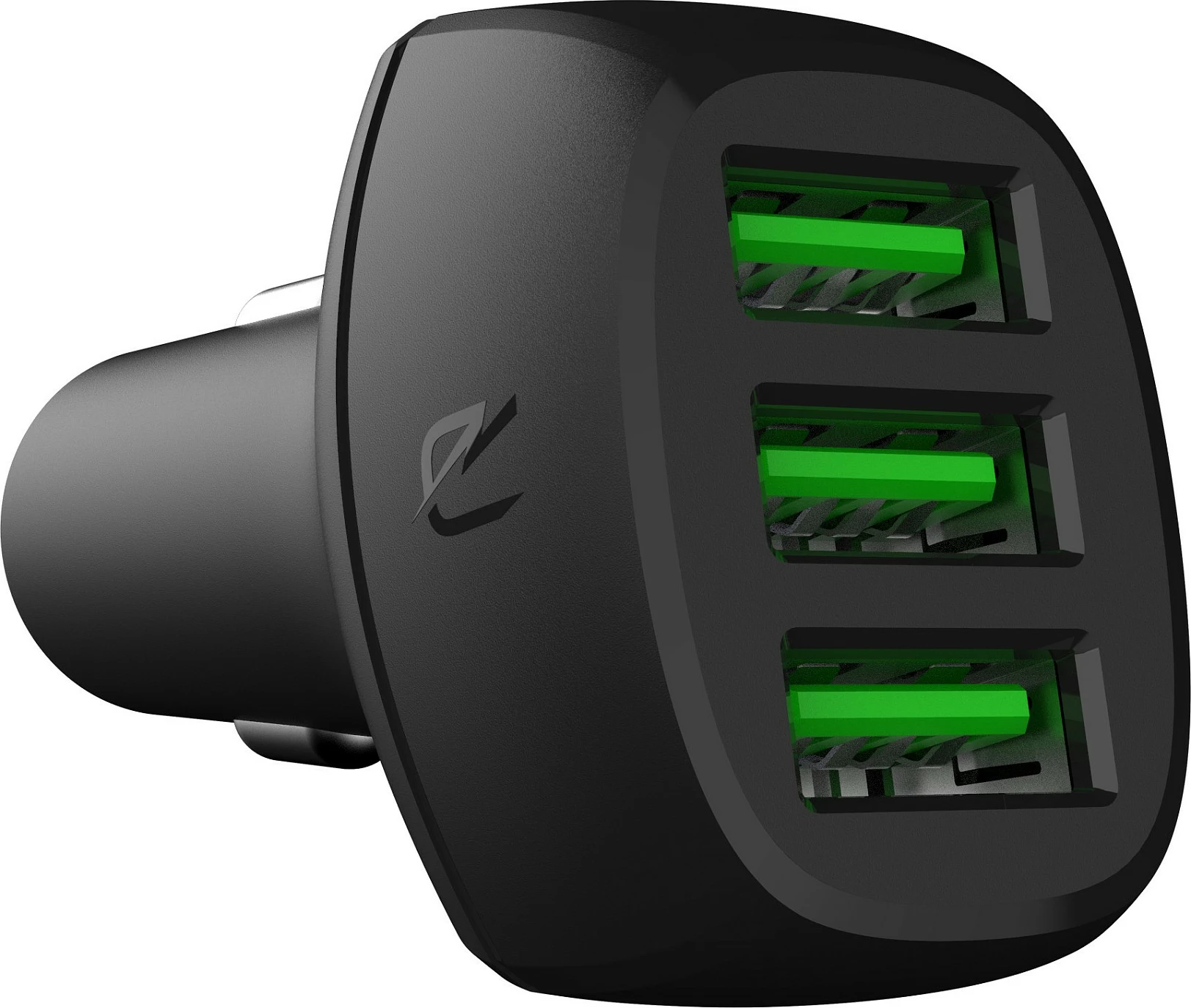 Karikues për veturë Green Cell PowerRide, 3x USB, Ultra Charge, 12/24V, 54W, i zi