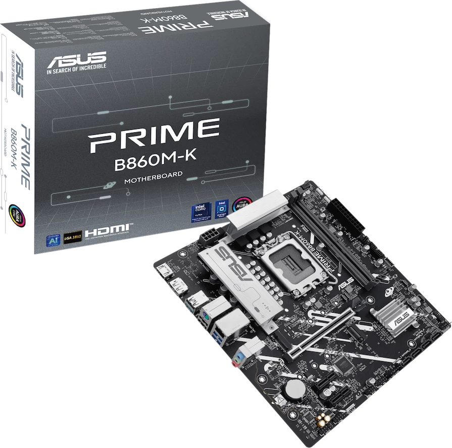Pllakë amë ASUS PRIME B860M-K, mATX, LGA1851, DDR5