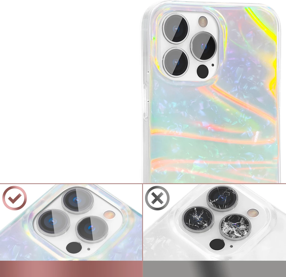 Mbështjellës Kingxbar Shell Series për iPhone 13 Pro, pearl-mint, Jeshile