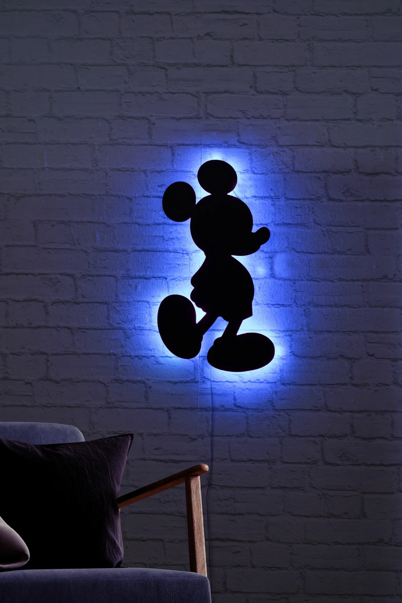 Dritë dekorative LED Mickey Mouse, ngjyrë kaltër