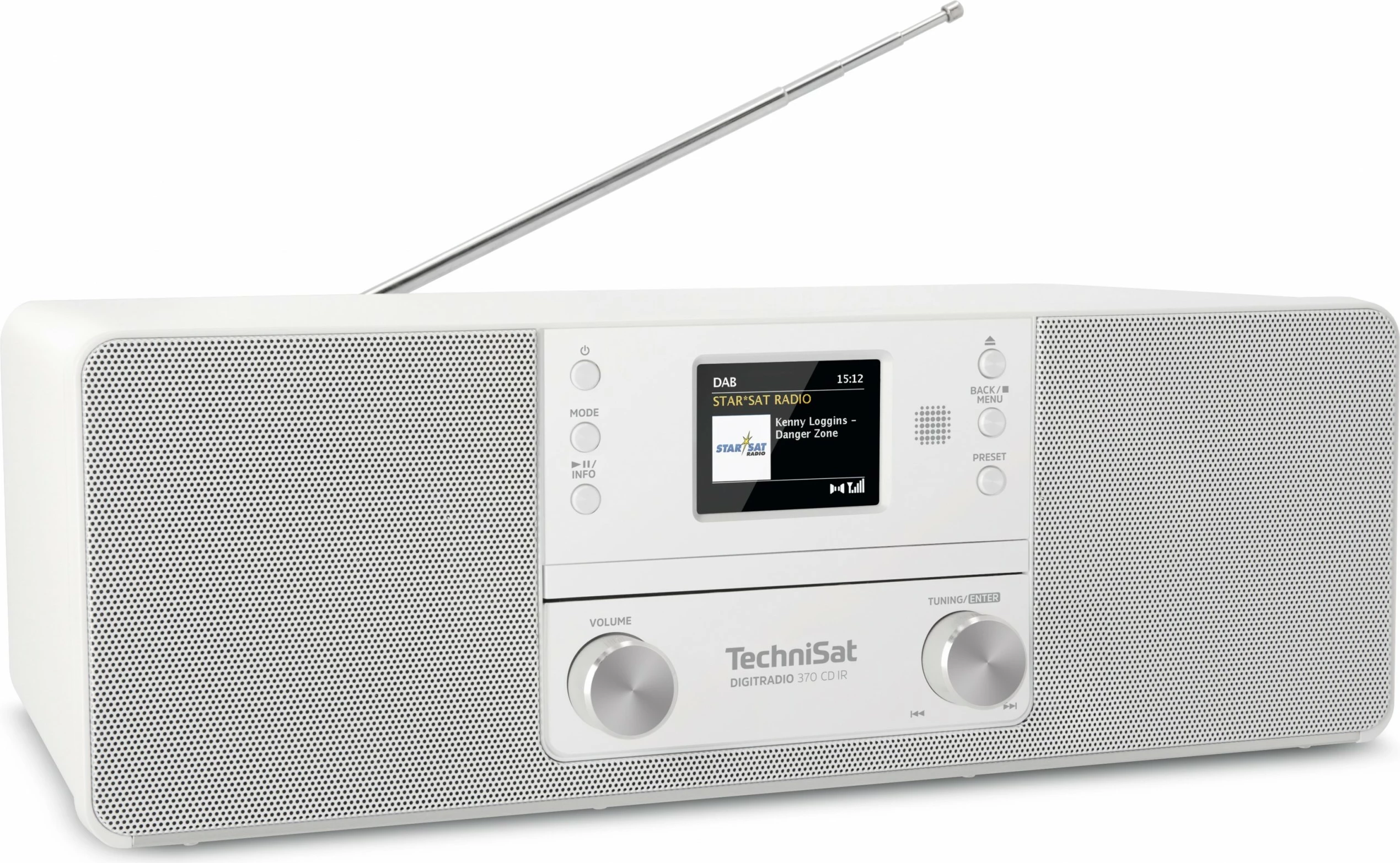 Radio TechniSat DigitRadio 370 CD IR, bardhë
