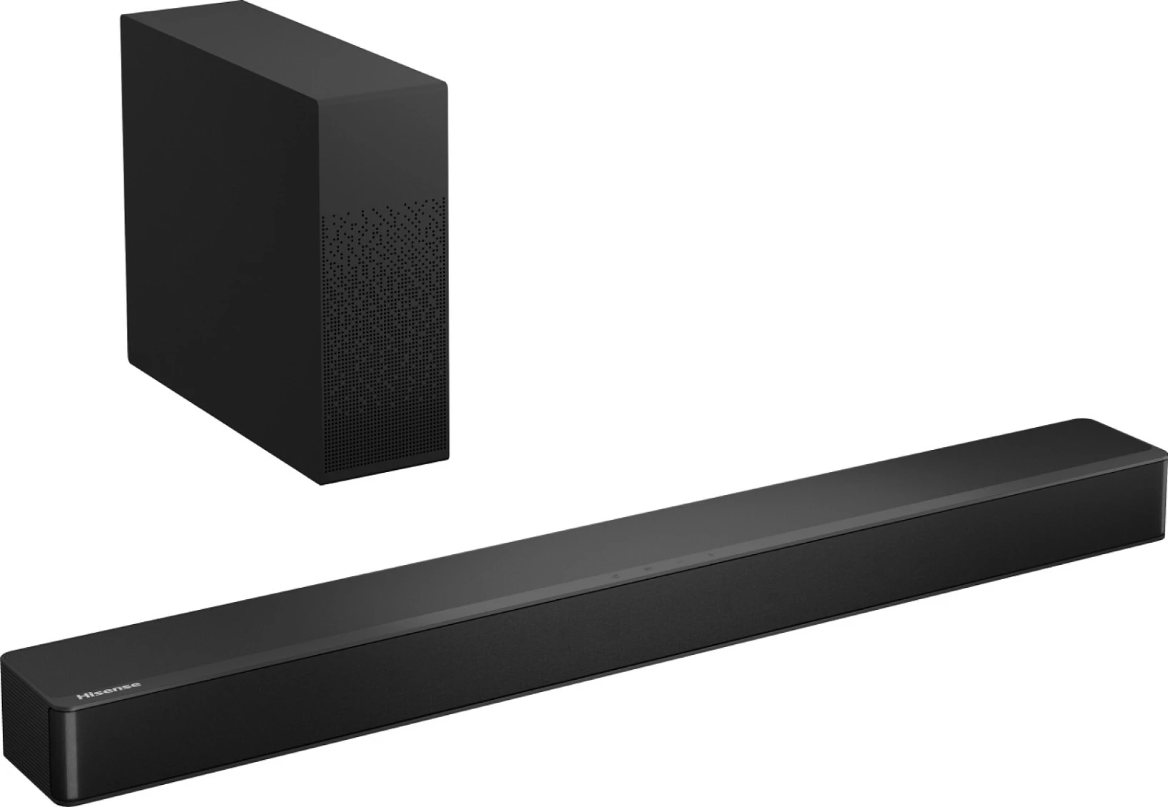 Soundbar Hisense HS2100, 2.1 kanale, 240W, Bluetooth 5.3, DTS Virtual:X, subwoofer wireless, e zezë
