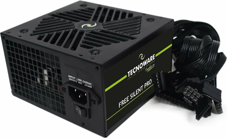 Furnizues rryme Tecnoware Silent PRO FAL551FSP12 550W, ATX 2.01, 85% efikasitet, ventilator 120mm, jo-modular, i zi