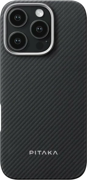 Mbështjellës Pitaka KI1601PA për iPhone 16 Plus, MagSafe, e zezë 5