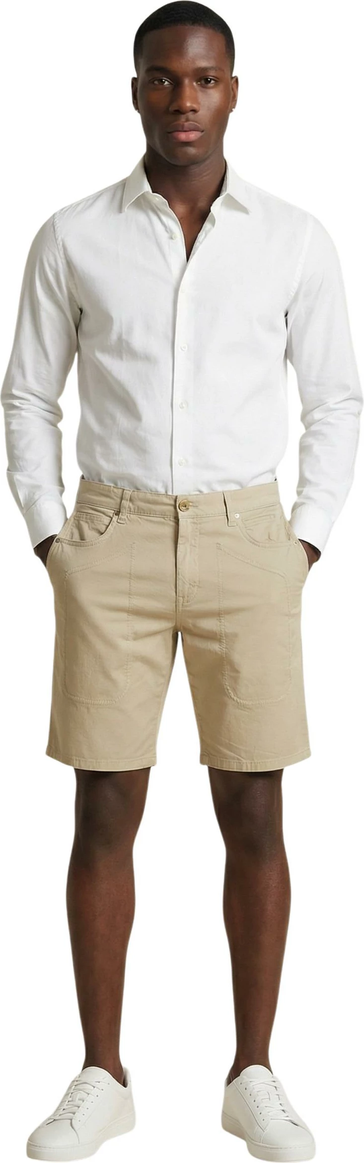Shorce për meshkuj Jeckerson Jayden 5 Tasche Toppa Slim, bezhë e çelët [Madhësia: W38]