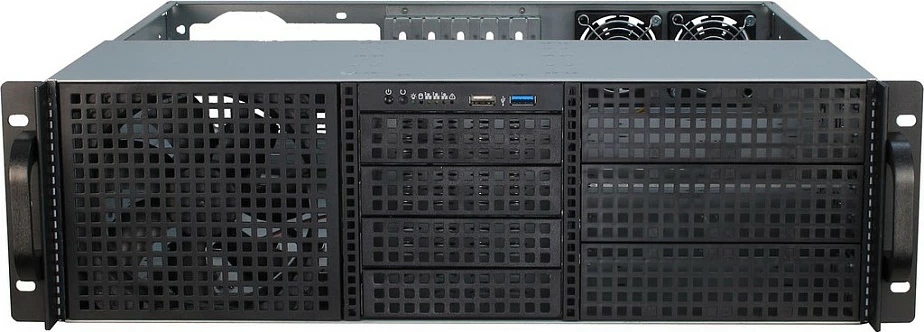 Kasë serveri Inter-Tech 3U 30240, 19" rackmount, e zezë