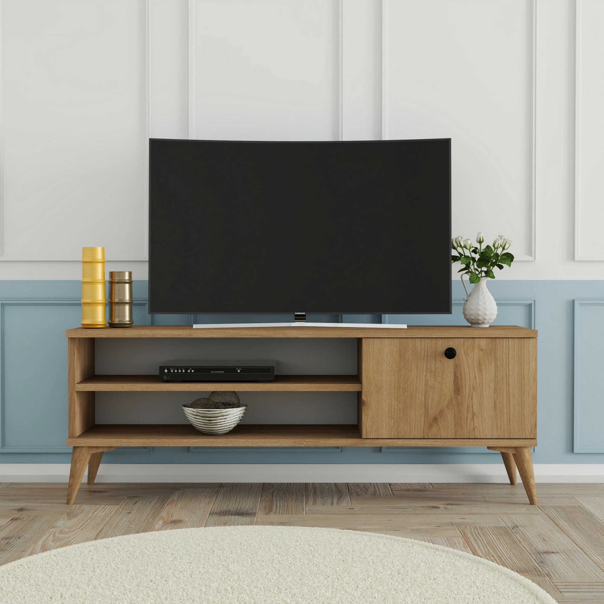 Komodë TV Hanah Home, Retro 1562, ngjyrë lisi