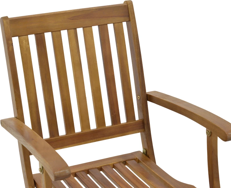 Karrige palosëse me krahë, dru akacie natyral, 53x60x90cm