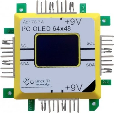 Modul OLED ALLNET 118430, I2C, 64x48, +9V